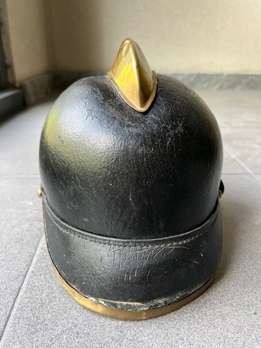 Casco cuoio pompiere - casco,